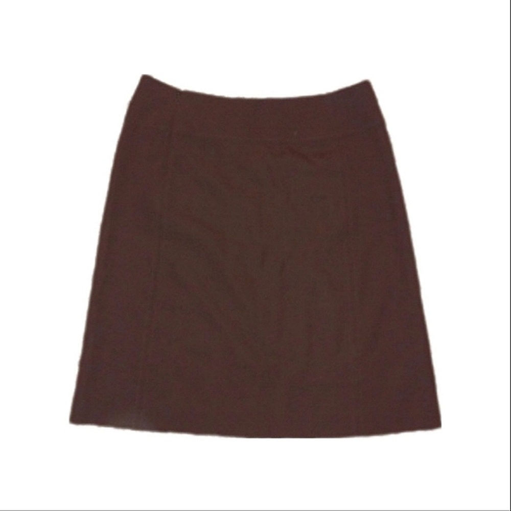 Tory Burch Dark Brown Wool Midi Skirt - Picture 4 of 5